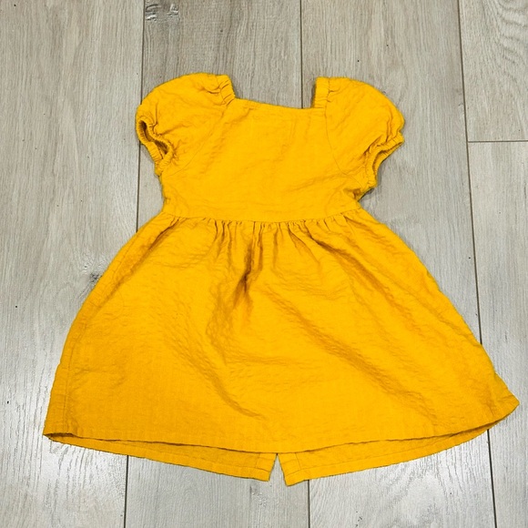 Old Navy Mustard yellow toddler dress - Picture 2 of 4